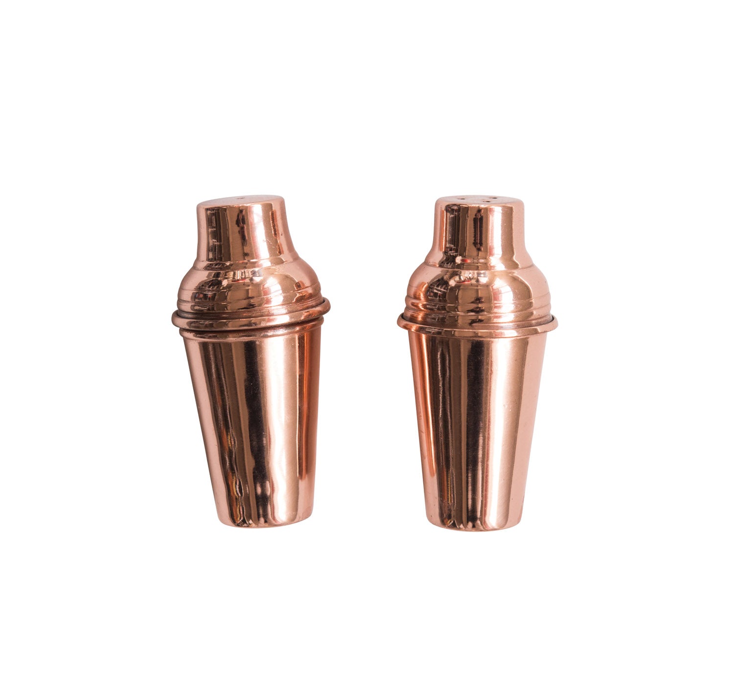 Salt & Pepper Shakers, Copper Finish