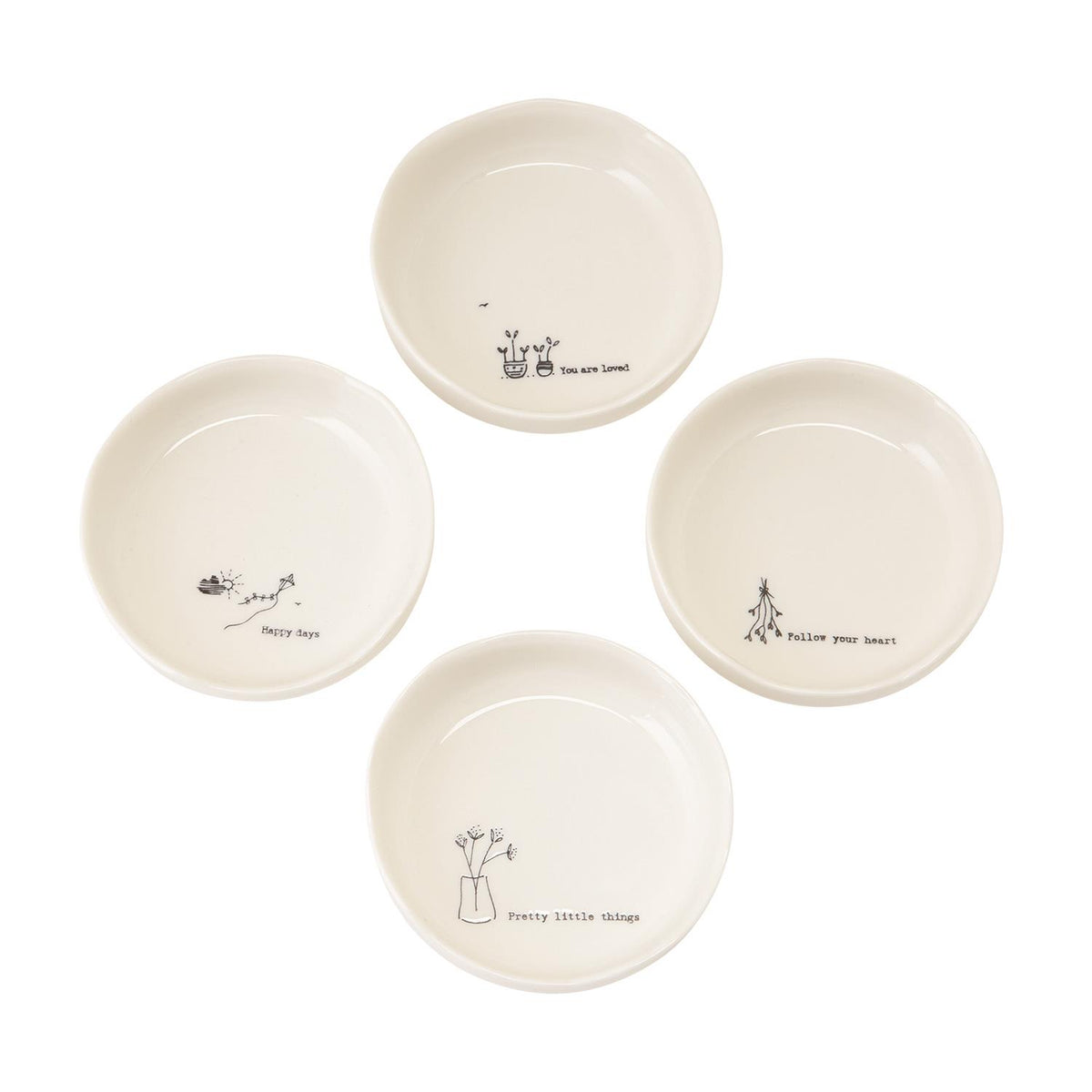 Sweet Sayings Decorative Change Bowl - Hello World Modern Mercantile