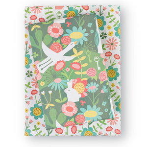 Wrappily Eco Gift Wrap Co. Double Sided Eco Wrapping Paper - Enchanted Garden