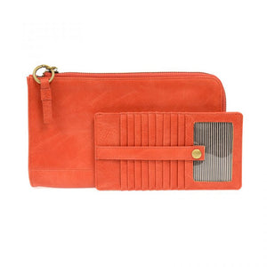 Coral - Vegan Leather Karina Convertible Bag