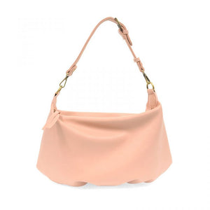 Vegan Leather Suzy Hobo Crossbody Bag - Petal Pink