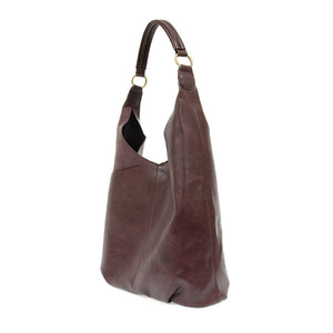 Plum - Vegan Leather Dani Vintage Hobo Bag