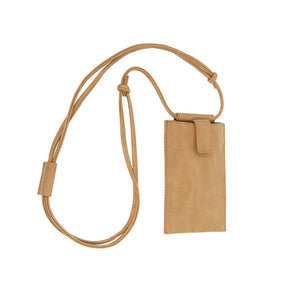 Camel - Vegan Leather Marley Phone Crossbody