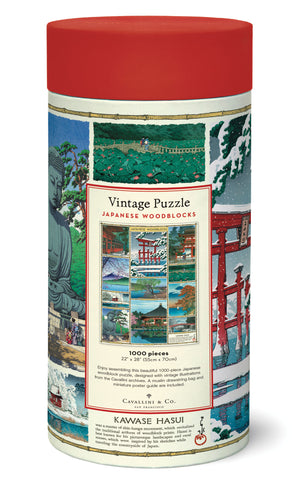 1000-Piece Vintage-Style Puzzle –Japanese Woodblock