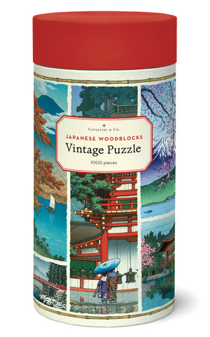 1000-Piece Vintage-Style Puzzle –Japanese Woodblock