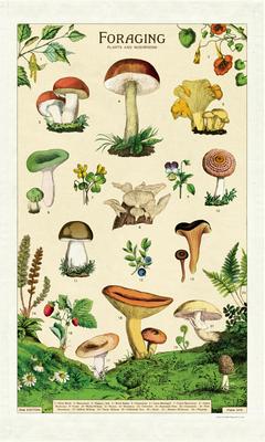 Vintage-Style Tea Towel - Foraging
