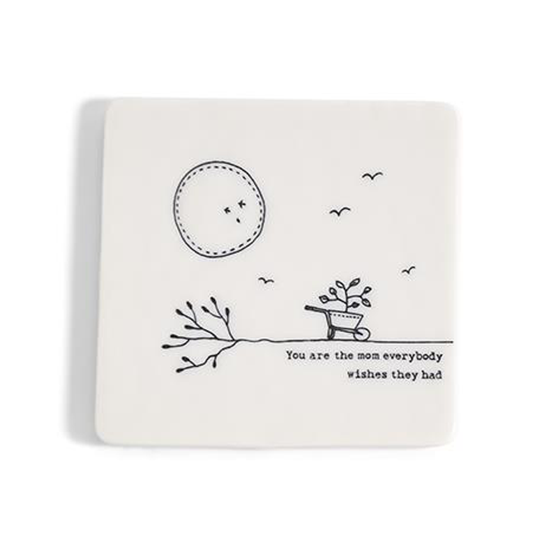 Sweet Sentimental Sayings Porcelain Coaster - Love/Family/Friendship - Hello World Modern Mercantile