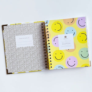 Idlewild Co. 2023 Smiley Spiral Bound Planner - 12 Month 