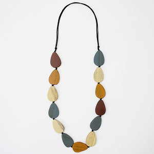 Brown Tear Drop Madison Necklace