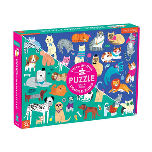 Cats & Dogs - Double-Sided Puzzle - Hello World Modern Mercantile