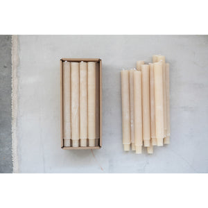 Powdered Taper Candles : Cream