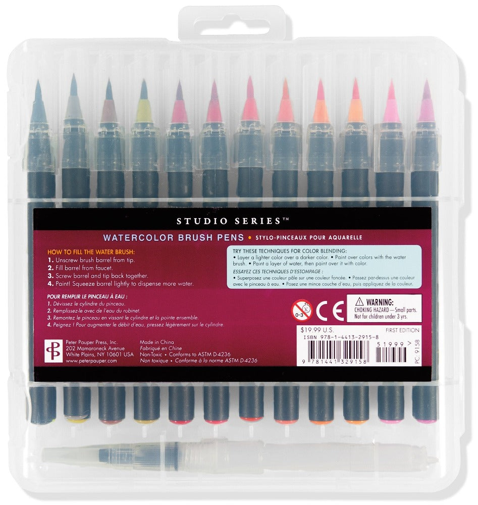 Studio Series Watercolor Brush Pens Back