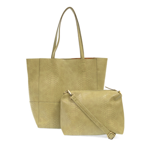Pear - Vegan Leather Avery Python Tote