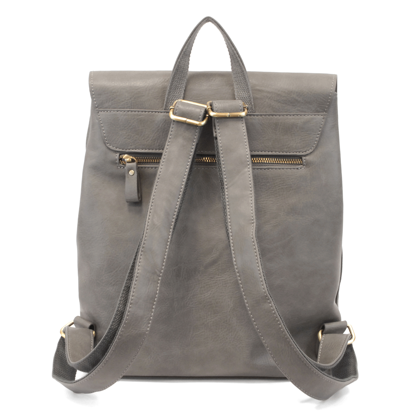 Joy Susan Charcoal Vegan Leather Colette Backpack Adjustable Straps