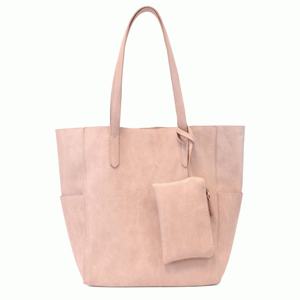 Light Pink - Vegan Leather Bella Travel Tote