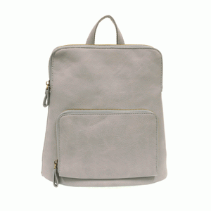 Light Denim - Vegan Leather Mini Julia Backpack