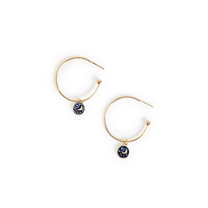 Charm Hoop Earrings