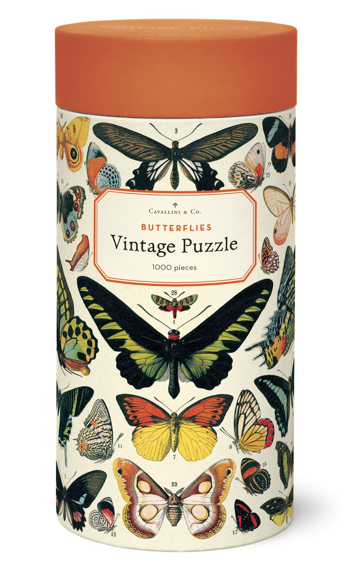 1000-Piece Vintage-Style Puzzle – Butterflies