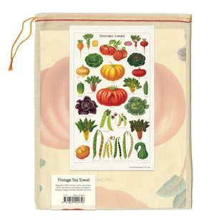 Vintage-Style Tea Towel - Vegetable Garden - Hello World Modern Mercantile