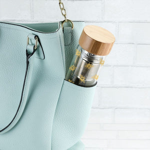 Blair™ Bee Glass Travel Infuser Mug by Pinky Up