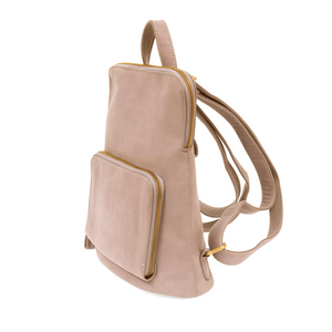 Light Pink - Vegan Leather Mini Julia Backpack