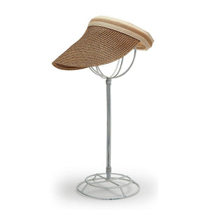 Woven Straw Headband Visor Tan