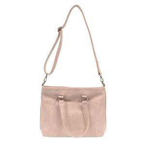 Vegan Leather Medium Nancy Tote - Light Pink - Hello World Modern Mercantile