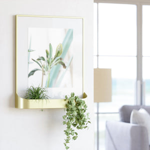 Matte Brass Matinee (8 x 10) Photo Frame Shelf